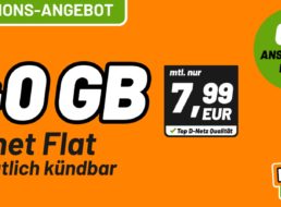 Klarmobil: 40 GByte 5G-Daten monatlich kündbar für 7,99 Euro