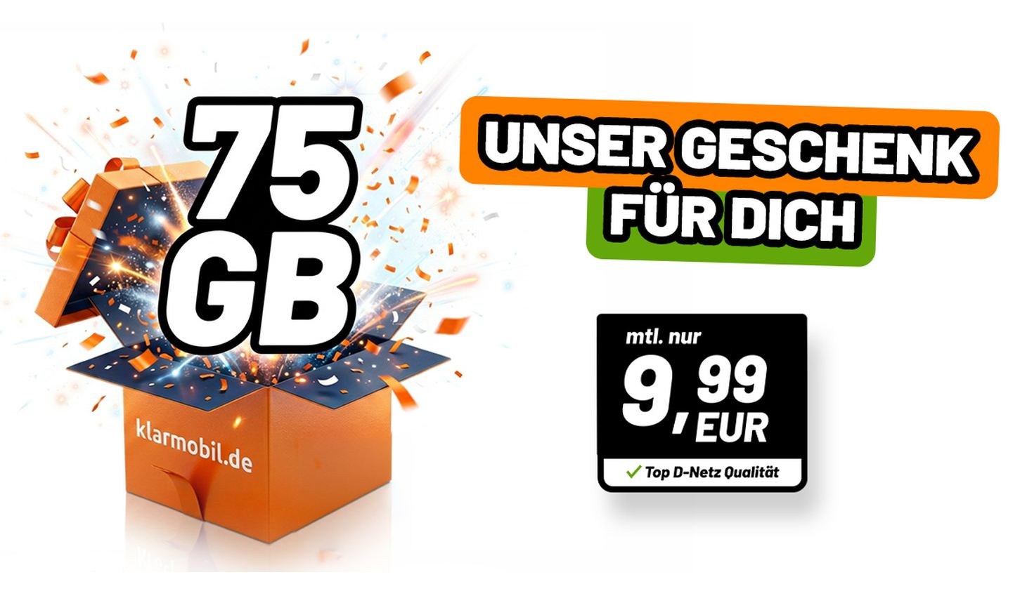 Klarmobil: Vodafone-Flats mit monatlicher Kündbarkeit ab 9,99 Euro