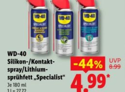 Lidl: WD-40 zum Bestpreis von 4,99 Euro