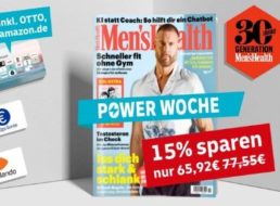 Mens Health: Jahresabo für 65,92 Euro mit Gutschein über 60 Euro
