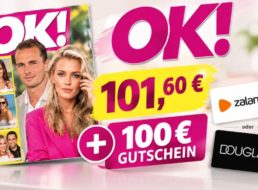 OK!: Jahresabo für 101,60 Euro mit Gutschein über 100 Euro