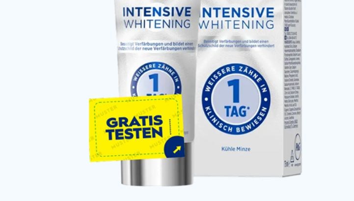 Oral-B: Zahnpasta via Cashback gratis testen