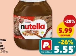 Penny: Nutella im Kiloglas und XXL-Woche