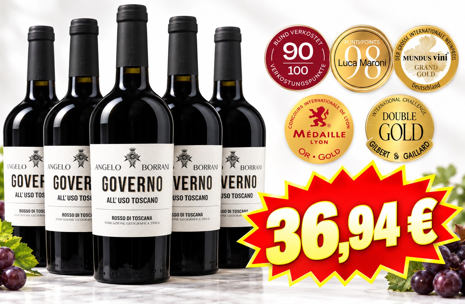 Weinbörse: Vierfach goldprämierter Rotwein zum Bestpreis