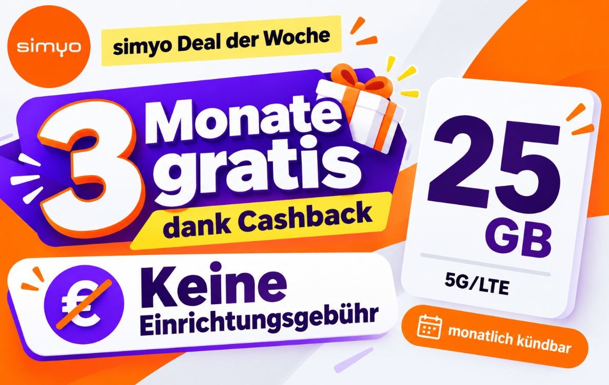 Knaller: Simyo S ohne Risiko drei Monate gratis testen