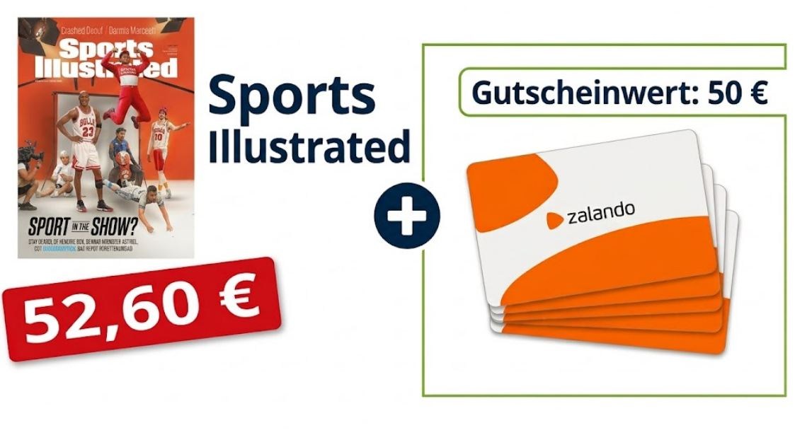 Sports Illustrated: Jahresabo für 52,60 Euro mit Gutschein über 50 Euro