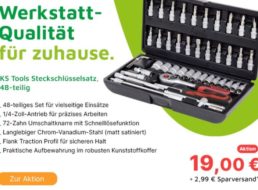 Völkner: Steckschlüsselsatz mit 48 Teilen für 21,99 Euro frei Haus