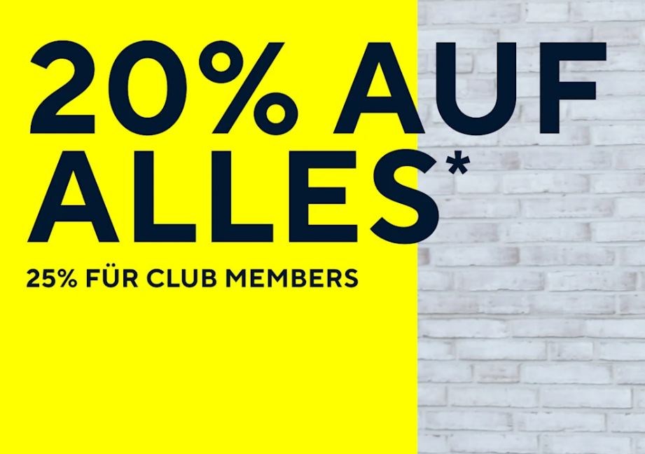 Tom Tailor: 10 Tage "Shopping Week" mit 20 - 25 Prozent Extra-Rabatt