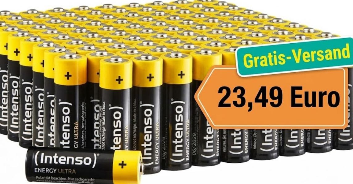 Ebay: 100er-Pack AA-Batterien für 23,99 Euro frei Haus