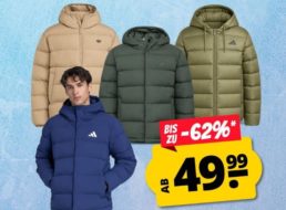 Sportspar: Adidas-Winterjacken ab 49,99 Euro