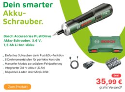 Völkner: Akku-Schrauber Bosch PushDrive für 35,99 Euro frei Haus
