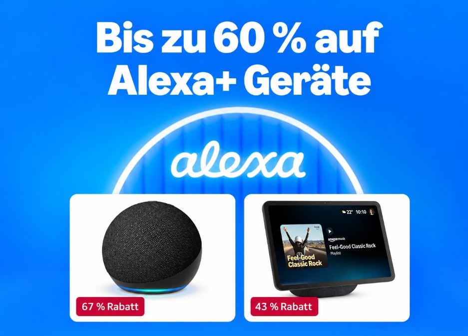 Amazon startet Echo-Angebote: Alexa+-Geräte ab 29,99 Euro