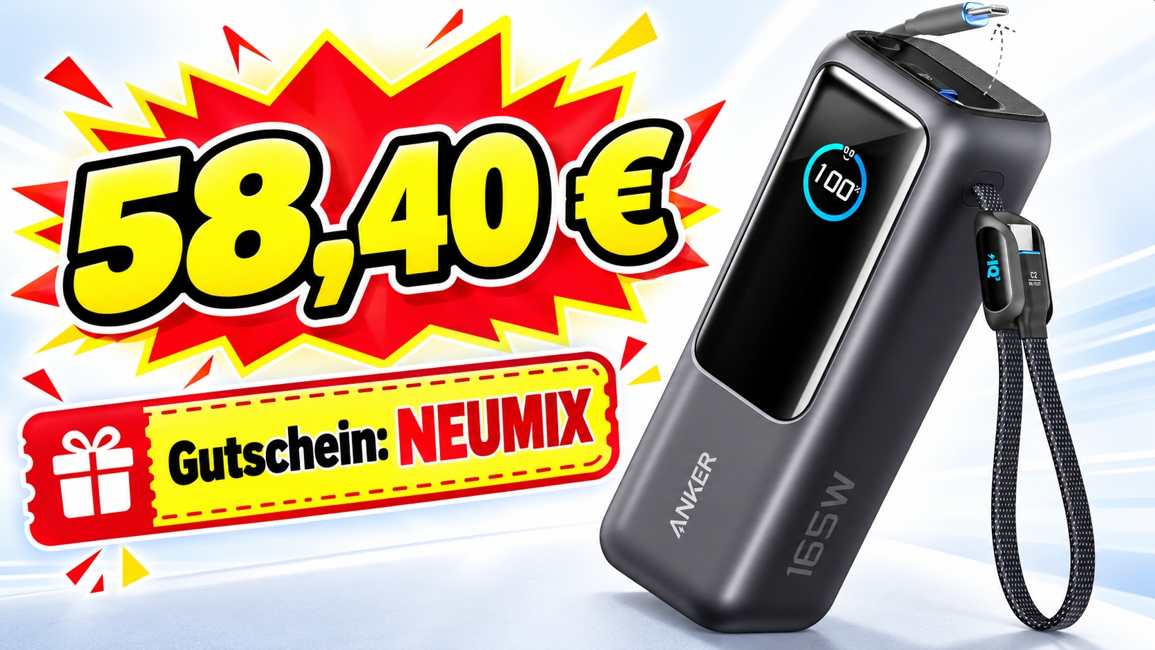 Anker: Notebook-Powerbank refurb mit 25.000 mAh für 58,40 Euro