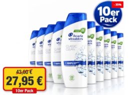 Dealclub: 10er-Pack „Head & Shoulders“ für 27,95 Euro frei Haus