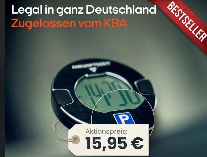 Amazon: Bestseller-Parkscheibe für 15,95 Euro