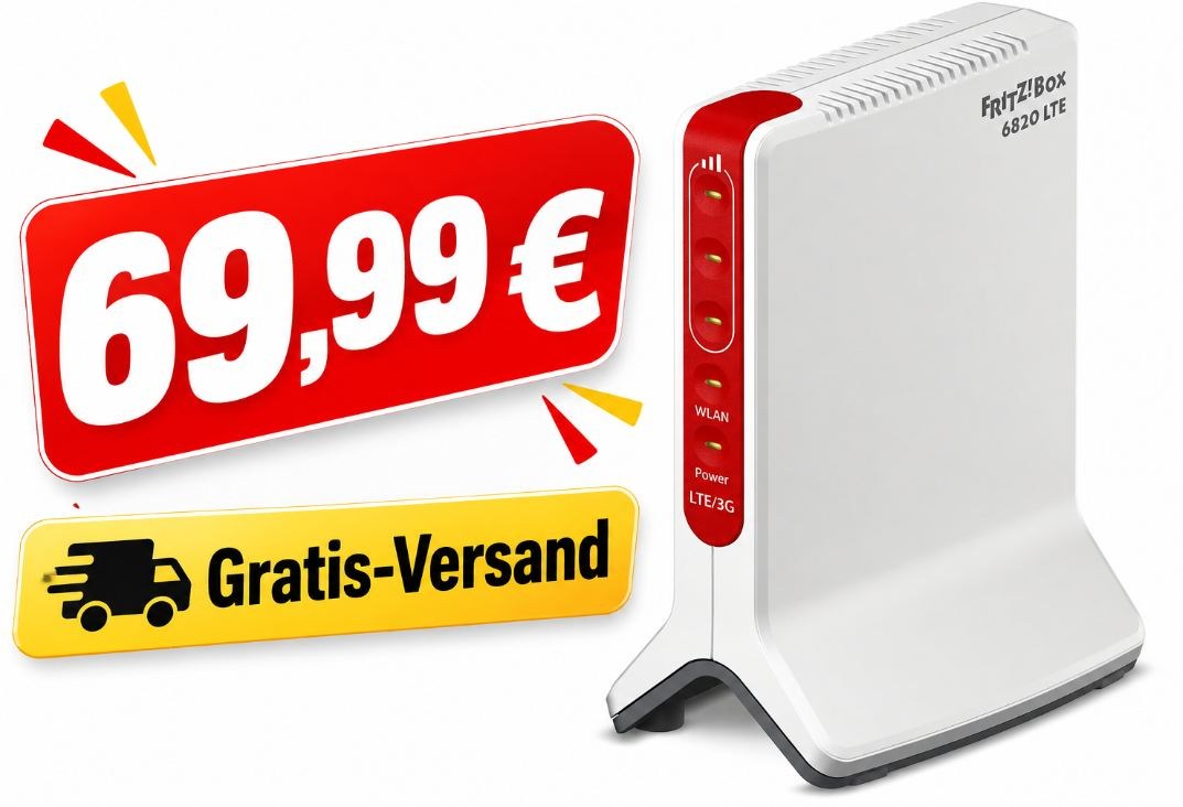 Amazon: "Fritbox 6829 LTE" jetzt für 69,99 Euro frei Haus