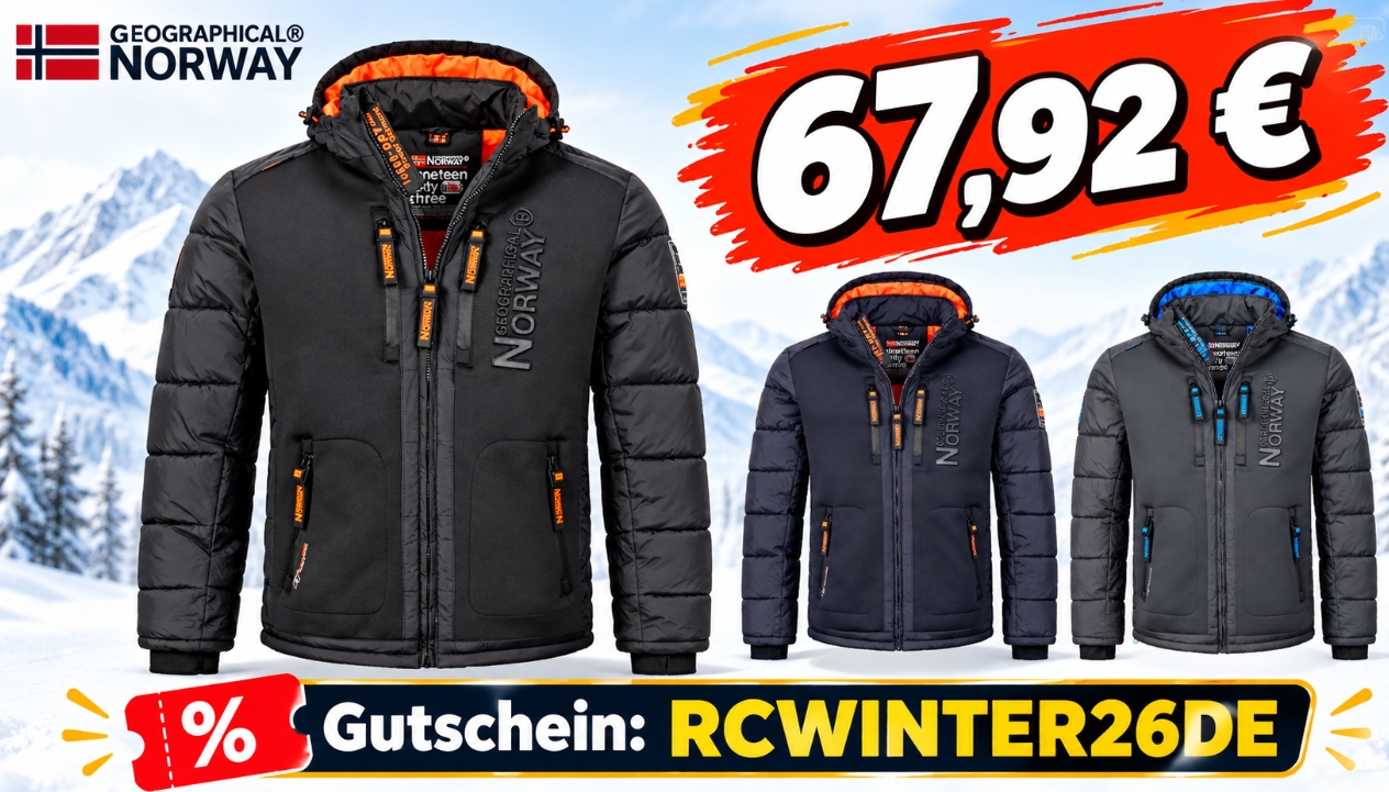 Geographical Norway: Winterjacke für 67,92 Euro dank Gutschein