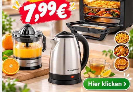 Gourmetmaxx: Sale bei Outlet46 mit Küchenartikeln ab 7,99 Euro