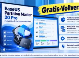 Gratis: „EaseUS Partition Master 20 Pro“ zum kostenlosen Download