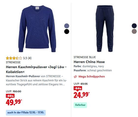 Lidl: Jogi-Pullover & mehr online und vor Ort