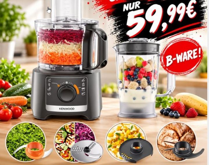 Outlet46: Kenwood-Küchenmaschine als B-Ware für 59,99 Euro frei Haus