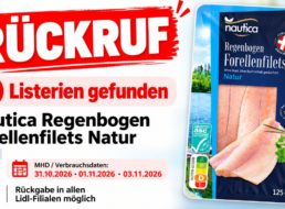 Listerien-Alarm: Rückruf für Lidls Regenbogen-Forellenfilets