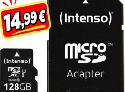 Ebay: „Intenso Micro SDXC Karte“ mit 128 GByte für 14,99 Euro