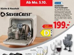 Lidl: Mini-Geschirrspüler mit Wassertank für 199 Euro