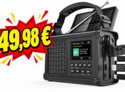 Prime: Roxicosly-Kurbelradio mit 12.000 mAh Powerbank für 49,98 Euro