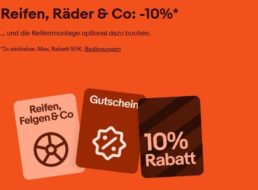 Ebay: 10 Prozent Rabatt auf Winterreifen für drei Wochen