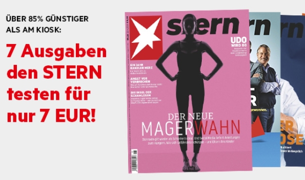 Stern: 7 Ausgaben für 7 Euro frei Haus