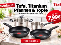 Outlet46: Tefal-Pfannen und -Töpfe mit Rabatt