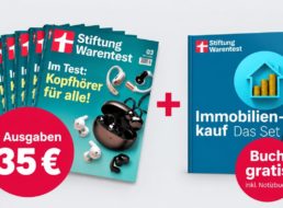 Gratis: Immo-Ratgeber und Notizbuch zum Test-Abo für 35 Euro