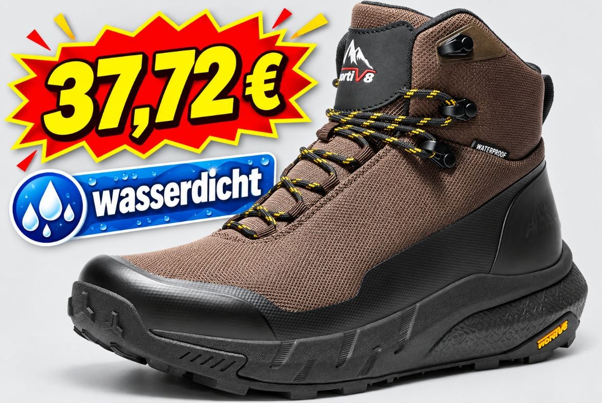 Exklusiv: Wasserdichte Wanderschuhe für 37,72 Euro