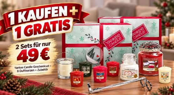 Yankee Candle: Geschenkset im Doppelpack für 49 Euro frei Haus