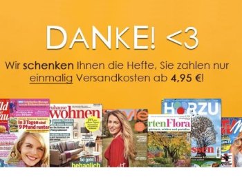 Knaller: Jahresabo von "Hörzu" und anderen für pauschal 4,95 Euro