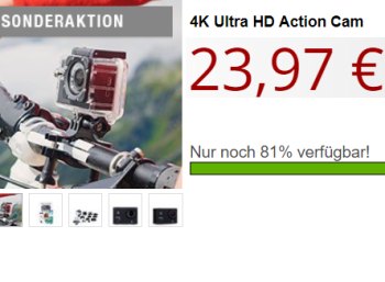 Druckerzubehoer.de: 4K-Actioncam für 27,94 Euro mit Versand