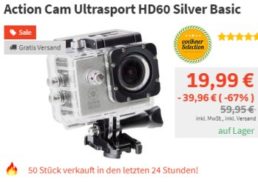 Völkner: Full-HD-Actioncam für 19,99 Euro frei Haus