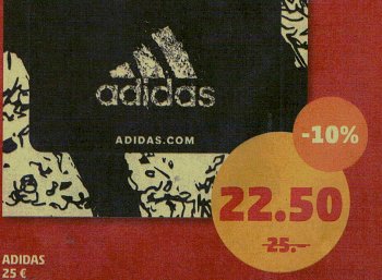 Penny: Adidas-Guthabenkarte mit zehn Prozent Rabatt in dieser Woche