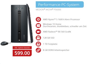 Aldi-PC: Medion Akoya P56000 bei Aldi-Nord für 599 Euro