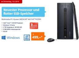 Aldi-PC: Medion Akoya P42000 für 499 Euro deutschlandweit