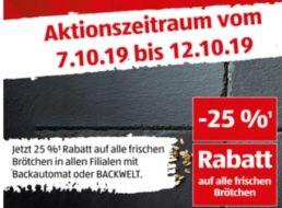 Aldi-Süd: 25 Prozent Rabatt auf "frische Brötchen" bis Samstag