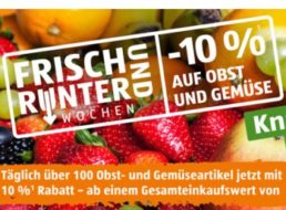 Aldi-Süd: 10 Prozent Rabatt auf Obst und Gemüse – mit Ausnahmen