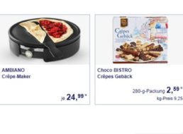 Aldi-Süd: Französische Spezialitäten und Crêpe-Maker ab Samstag