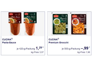 Aldi-Süd: Italien-Spezial mit Pasta, Pizzini und mehr