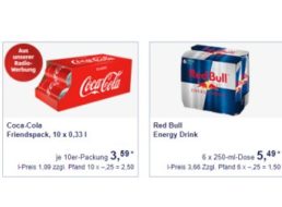 Aldi-Süd: Marken-Spezial mit Red Bull, Coca Cola und mehr