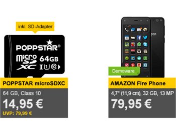 Allyouneed: Poppstar Micro-SDXC-Card mit 64 GByte für 14,95 Euro