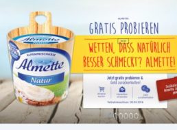 Gratis: Almette zum Nulltarif testen dank Geld-Zurück-Aktion