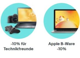 Ebay: B-Ware von Apple und anderen Herstellern nochmals 10 Prozent billiger