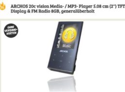 Generalüberholt: MP3-Player Archos 20C Vision mit 8 GByte für 13,90 Euro frei Haus